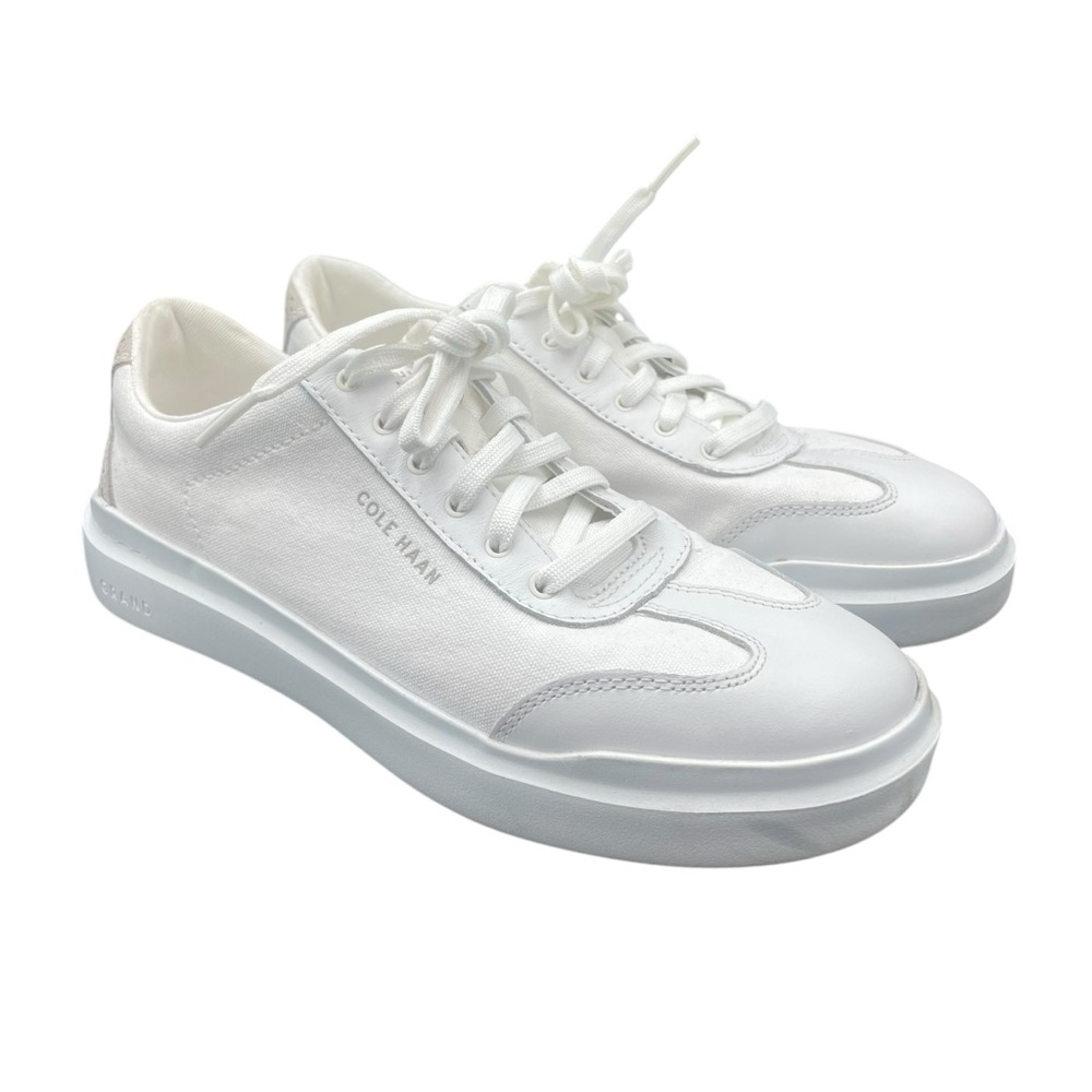 Cole Haan Classic White Lace-Up Grand Pro Rally Sneakers Women’s 8.5 B